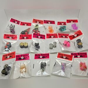 OGA - 8MM Ear  Plugs Tunnels Lot 21 Pair Body Jewelry